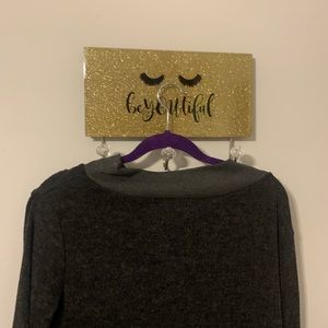 Plain black and gray sweater